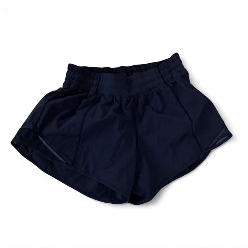 lululemon athletica women black hotty hot shorts hot shorts size 6 tall